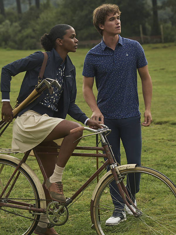 Models wearing Original Penguin Graphic Tees